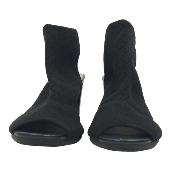 LifeStride Alita Block Heel Open Toe Ankle Boots Womens US 10 UK 8 EU 40 Black - Picture 4 of 11